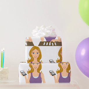 Papier Cadeau Femme de finance