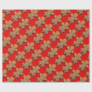 Papier Cadeau Femme en pain d'épices Motif décoratif