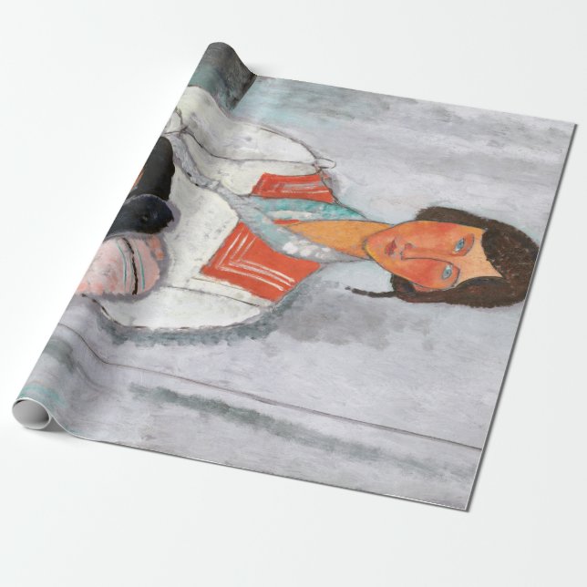 Papier Cadeau Femme gitane avec bébé, Modigliani (Déroulé)