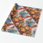 PAPIER CADEAU FEMME ROMANTIQUE AVEC PÂTE DE PEACOCK ÉCLANTE<br><div class="desc">Peinture contemporaine originale aquarelle avec feuille d'or et couleurs irisées en vert clair, orange jaune, turquoise, turquase, blanc.Elégante, belle brune sophistiquée, rouge, vert brillant d'or tissus d'un costume baroque avec plumes paon.Peinture de Bulgan Lumini (c).Ce design cool et artistique est parfait pour les mariages, douches nuptiales, 16, anniversaire de l'époque,...</div>