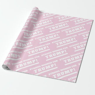 Papier Cadeau Femmes fortes pour Trump Pink Gift Wrap