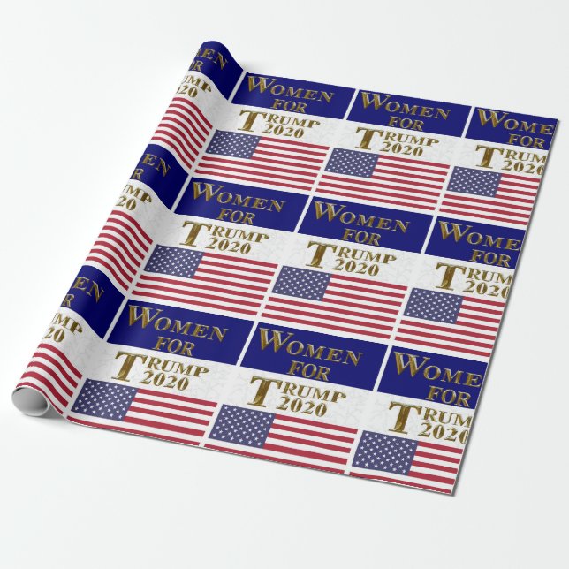 PAPIER CADEAU FEMMES POUR TRUMP 2020 (Déroulé)