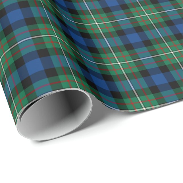 Papier Cadeau Ferguson Clan Tartan (Coin rond)