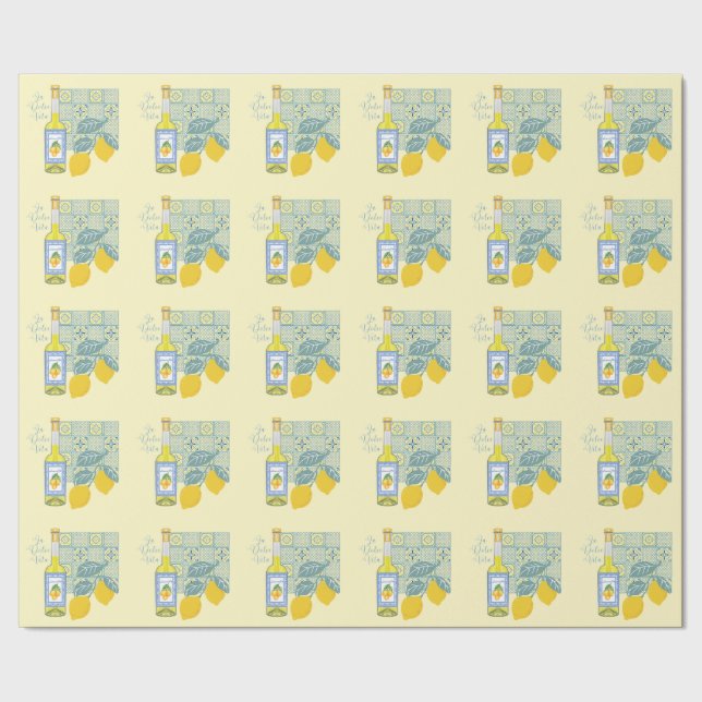 Papier Cadeau Ferme aux citrons Rétro (Couture)