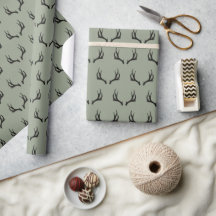 Ferme de cerfs rustiques Sage Green Antler