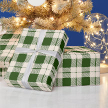 Ferme de la forêt verte de blanc plaid Noël