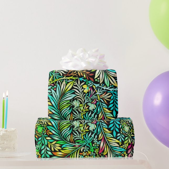 Papier Cadeau Ferme prismatique verte (Cadeaux de fête)