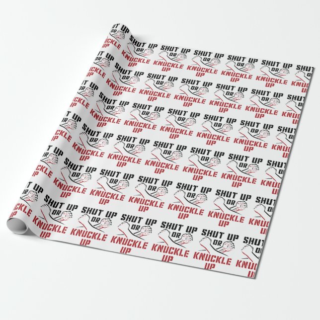 Papier Cadeau Fermeture de la boîte à ongles ou serrez-vous (Déroulé)