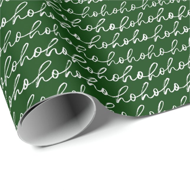 Papier Cadeau Festif Ho Ho Ho Noël (Coin rond)