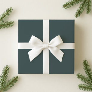 Papier Cadeau Festif vert foncé