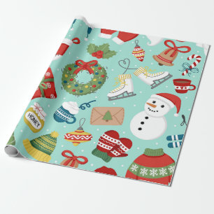 Papier Cadeau Festif Winter Wonderland