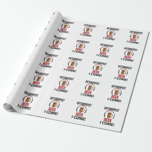 Papier Cadeau Festival de bière Oktoberfest Oktoberfest drôle