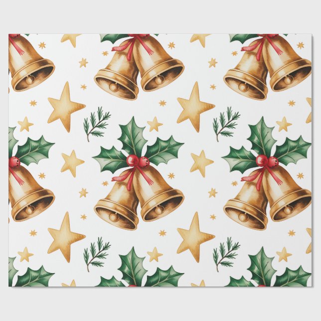 Papier Cadeau Festive Christmas Wrapping Paper (Plat)