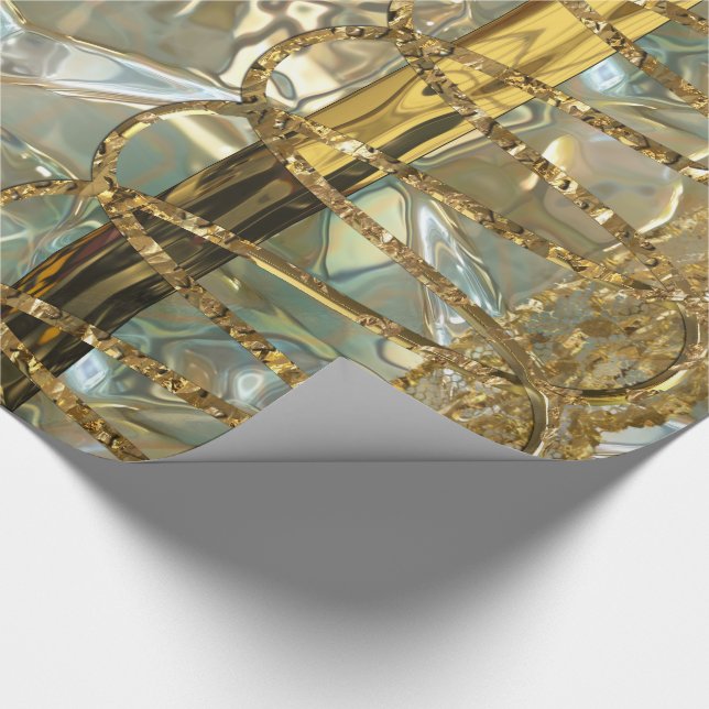 Papier Cadeau Festive Dazzle Romantic    ChicÉlégant  (Coin)