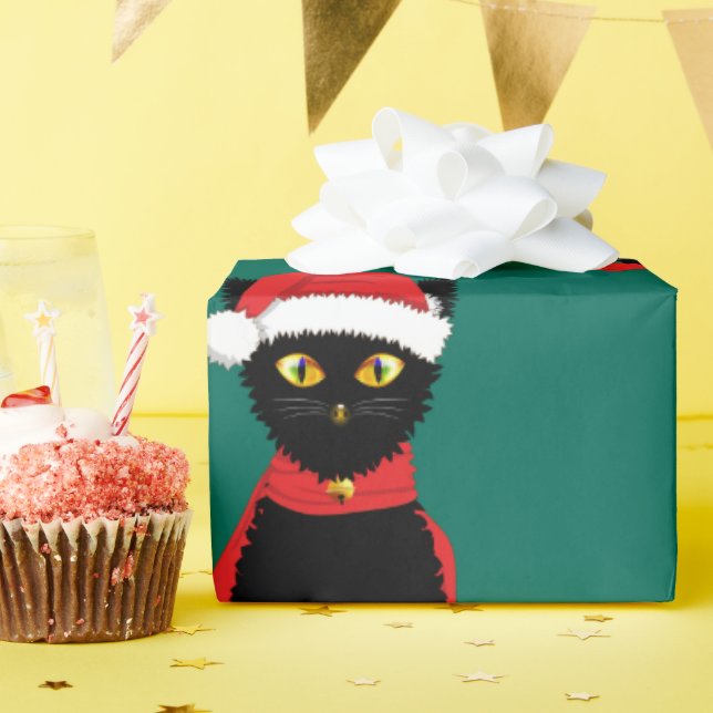Papier Cadeau Festive Felines (Fête d'anniversaire)