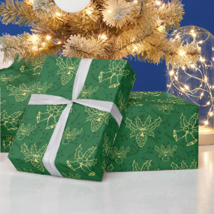 Papier Cadeau Festive Green Christmas