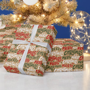 Papier Cadeau Festive Joyeux Noël