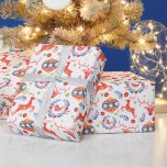 Papier Cadeau Festive Nordic Christmas motif papier d'enveloppem<br><div class="desc">Festive Nordic Christmas motif papier d'enveloppement</div>