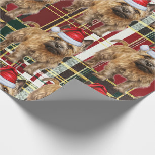 Papier Cadeau Festive Plaid Cairn Terrier Amoureux des chiens No