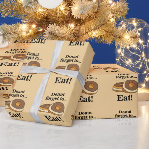 Papier Cadeau Fête d'anniversaire au donut sucré