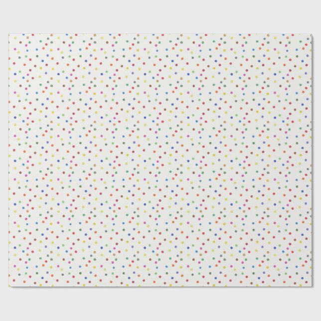 Papier Cadeau Fête d'anniversaire avec confettis (Plat)