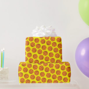 Papier Cadeau Fête d'anniversaire de basket-ball