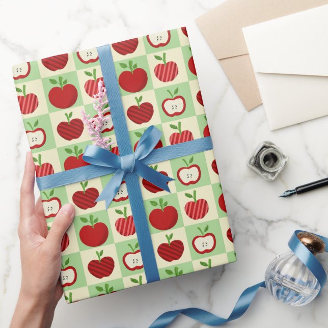 Papier Cadeau Fête d'anniversaire de bébé chic et mignonne Apple (Cadeaux)