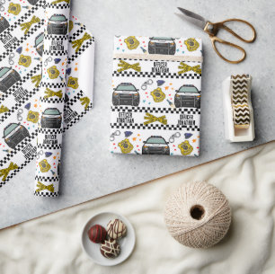 Papier Cadeau Fête d'anniversaire de la voiture de police