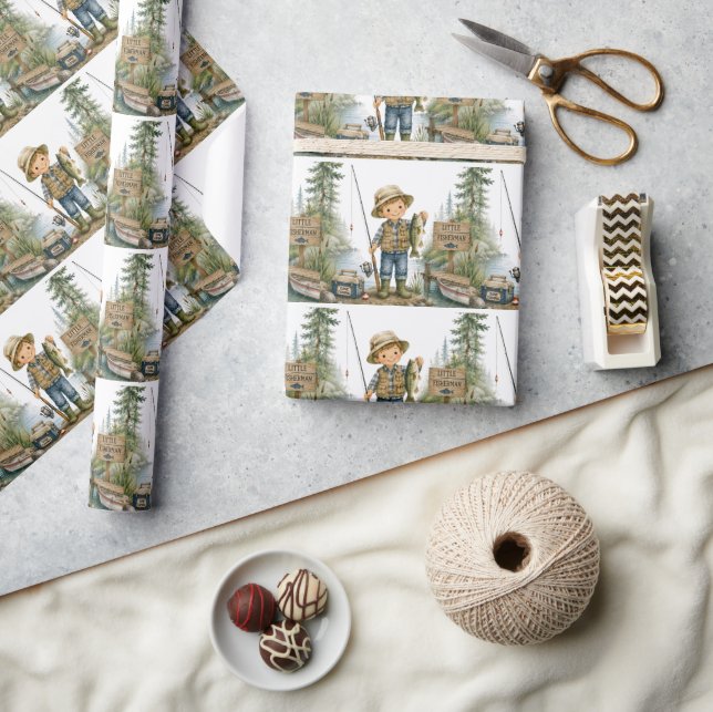 Papier Cadeau Fête d'anniversaire du petit pêcheur (Artisanat)