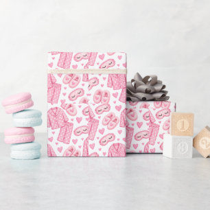 Papier Cadeau Fête d'anniversaire fille Crêpes et Pyjamas