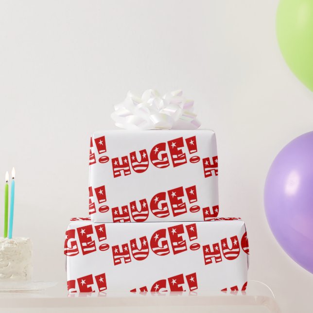 Papier Cadeau Fête d'anniversaire géante de Trump (Cadeaux de fête)