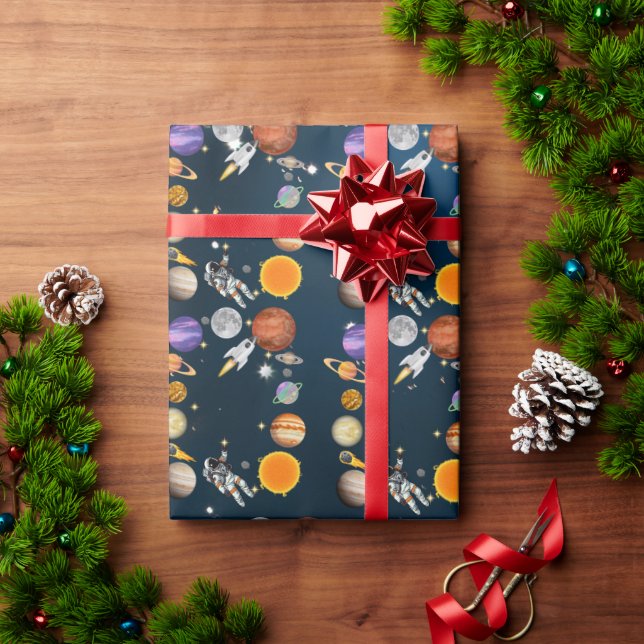Papier Cadeau Fête d'anniversaire pour premier anniversaire d'as (Cadeau de vacances)