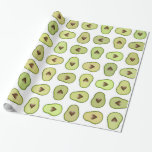 Papier Cadeau Fête de bébé Fête des fruits du cœur d'avocat<br><div class="desc">Papier d'emballage</div>