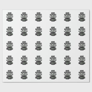 Papier Cadeau Fête de cerveau de mort-vivant Vintage Mains de zo