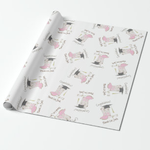 Papier Cadeau Fête de fin d'études de cowboy et cowgirl Country 