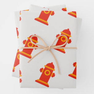 Papier Cadeau Fête de la Borne d'Incendie