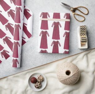 Papier Cadeau Fête de mariage de la mère bourguignonne de la mar