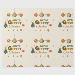 Papier Cadeau Fête de Noël Groovy 70