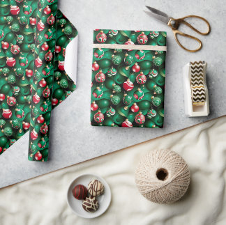 Papier Cadeau Fête de Noël Motif sans faille