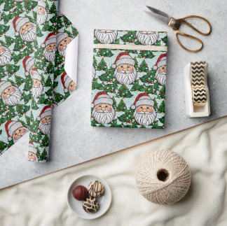 Papier Cadeau Fête de Noël Motif sans faille