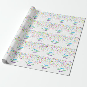Papier Cadeau Fête de retraite colorée et mignonne sur mesure