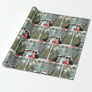 Papier Cadeau Fête des chiens de montagne bernois