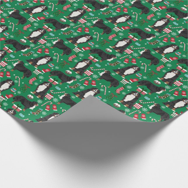 Papier Cadeau Fête des chiens de montagne bernois (Coin)