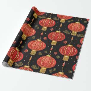 Papier Cadeau Fête des lanternes chinoise (3)