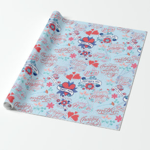 Papier Cadeau Fête des mères BG 02 LBlue BG