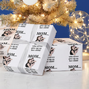 Papier Cadeau Fête des mères enfant maman anniversaire