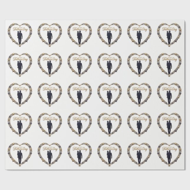 Papier Cadeau Fête des Pères (Plat)