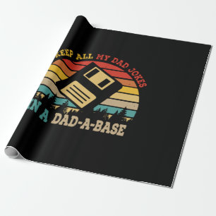 Papier Cadeau Fête des pères Je Garde Toutes Les Blagues De Mon