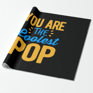 Papier Cadeau Fête des pères Tu Es Le Père Le Plus Cool