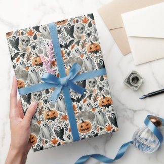 Papier Cadeau Fête d'Halloween spécial cosy et esthétique